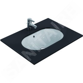 Ideal Standard Connect - Lavabo pour installation sous plaque, 620x410 mm, avec déversoir, blanc E505001