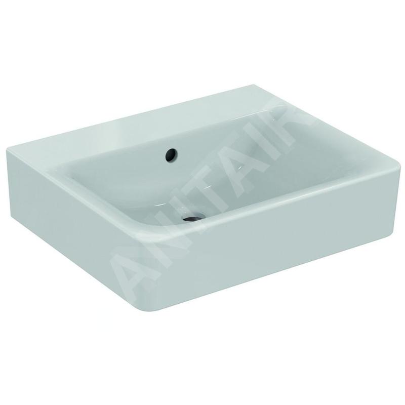 Ideal Standard Connect - Lavabo 550x175x460 mm, sans trou pour mitigeur, avec déversoir, blanc E811101 Ideal Standard Connect - Lavabo 550x175x460 mm, sans trou pour mitigeur, avec déversoir, blanc E811101
