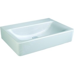 Ideal Standard Connect - Lavabo 650x155x460 mm, sans trou pour mitigeur, sans déversoir, blanc E810501