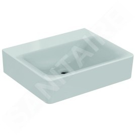 Ideal Standard Connect - Lavabo 550x155x460 mm, sans trou pour mitigeur, sans déversoir, avec Ideal Plus, blanc E8112MA