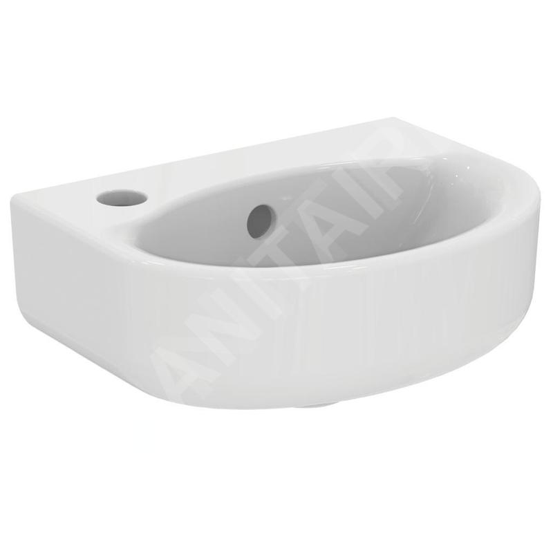 Ideal Standard Connect - Lavabo 350x260 mm, 1 ouverture pour mitigeur à gauche, avec Ideal Plus, blanc E7912MA