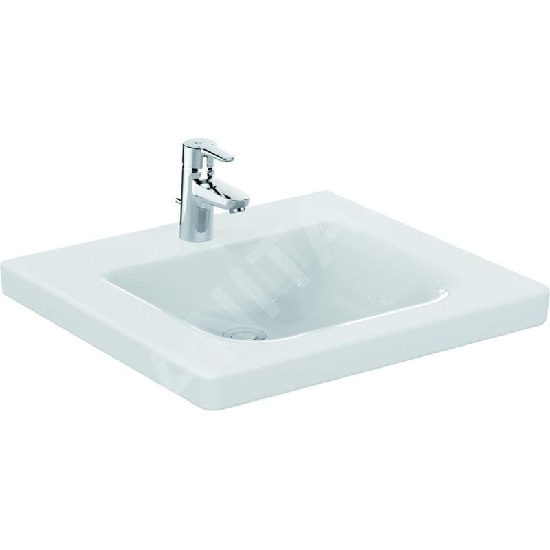 Ideal Standard Connect Freedom - Lavabo 600x560 mm, 1 ouverture pour mitigeur, sans déversoir, blanc E548501 Ideal Standard Connect Freedom - Lavabo 600x560 mm, 1 ouverture pour mitigeur, sans déversoir, blanc E548501