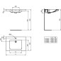 Ideal Standard Connect Freedom - Lavabo 600x560 mm, 1 ouverture pour mitigeur, sans déversoir, blanc E548501 Ideal Standard Connect Freedom - Lavabo 600x560 mm, 1 ouverture pour mitigeur, sans déversoir, blanc E548501