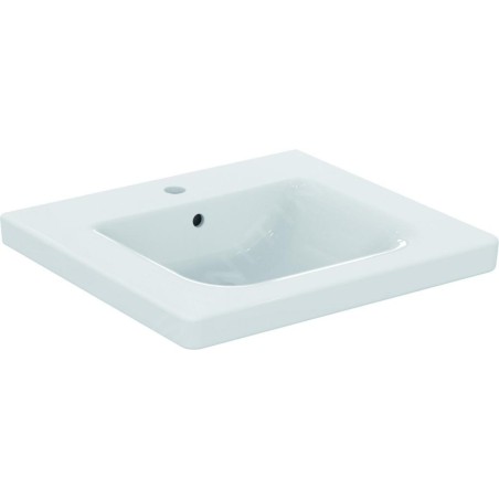 Ideal Standard Connect Freedom - Lavabo 600x560 mm, 1 ouverture pour mitigeur, blanc E548201