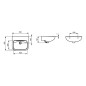 Ideal Standard Contour 21 - Lavabo 500x420 mm, sans ouverture pour mitigeur, sans déversoir, blanc S241301 Ideal Standard Contour 21 - Lavabo 500x420 mm, sans ouverture pour mitigeur, sans déversoir, blanc S241301