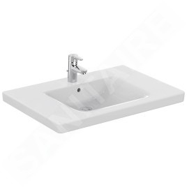 Ideal Standard Connect Freedom - Lavabo 800x560 mm, 1 ouverture pour mitigeur, blanc E548401