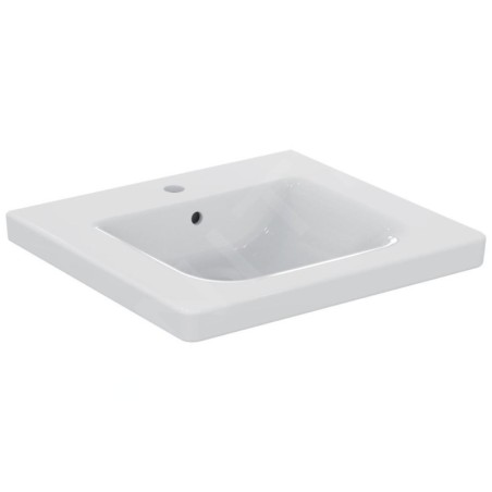 Ideal Standard Connect Freedom - Lavabo 600x560 mm, 1 ouverture pour mitigeur, avec Ideal Plus, blanc E5482MA