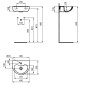 Ideal Standard Contour 21 - Lavabo 400x330 mm, 1 ouverture pour mitigeur, sans déversoir, blanc S263901