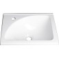 Aqualine Zoja - Meuble lavabo 400x320 mm, sans trop-plein, trou pour robinet à gauche, blanc LM408 Aqualine Zoja - Meuble lavabo 400x320 mm, sans trop-plein, trou pour robinet à gauche, blanc LM408