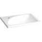 Aqualine Zoja - Meuble lavabo 400x320 mm, sans trop-plein, trou pour robinet à gauche, blanc LM408 Aqualine Zoja - Meuble lavabo 400x320 mm, sans trop-plein, trou pour robinet à gauche, blanc LM408