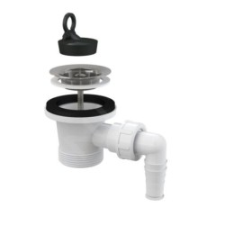 Alcadrain Accessoires - Sortie de bassin 6/4" avec raccordement, grille en acier inoxydable A31P