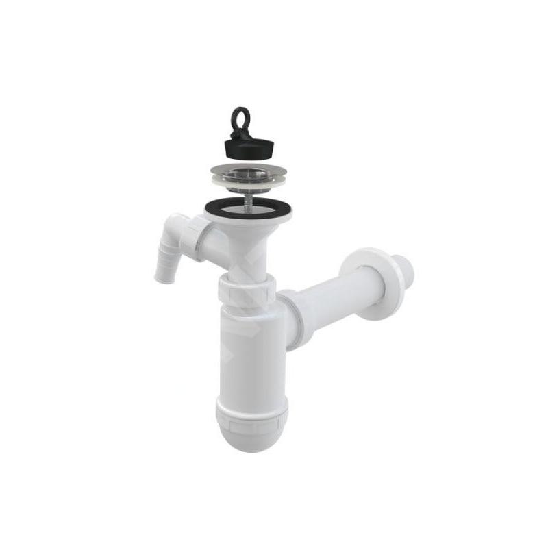Alcadrain Siphons - Siphon de lavabo avec raccord, diamètre 40 mm, grille en acier inoxydable DN63 A41P Alcadrain Siphons - Siphon de lavabo avec raccord, diamètre 40 mm, grille en acier inoxydable DN63 A41P