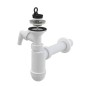 Alcadrain Siphons - Siphon de lavabo avec raccord, diamètre 40 mm, grille en acier inoxydable DN63 A41P Alcadrain Siphons - Siphon de lavabo avec raccord, diamètre 40 mm, grille en acier inoxydable DN63 A41P