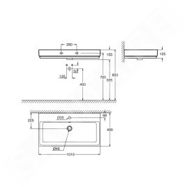 Grohe Cube Ceramic - Lavabo avec trop-plein, 1010x490 mm, PureGuard, blanc alpin 3938600H