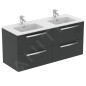 Ideal Standard Tempo - Double vasque, 1215x450 mm, avec trop-plein, blanc E053401 Ideal Standard Tempo - Double vasque, 1215x450 mm, avec trop-plein, blanc E053401