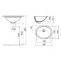 Sapho Lavabos - Lavabo 485x382 mm, blanc TP211 Sapho Lavabos - Lavabo 485x382 mm, blanc TP211