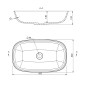 Sapho Reiko - Lavabo 600x360 mm, blanc RE600 Sapho Reiko - Lavabo 600x360 mm, blanc RE600
