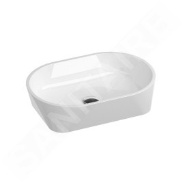Ravak Solo - Lavabo sur plan, 580x400 mm, sans trop-plein, blanc XJX01358000