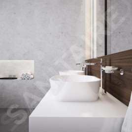Ravak Solo - Lavabo sur plan, 580x400 mm, sans trop-plein, blanc XJX01358000