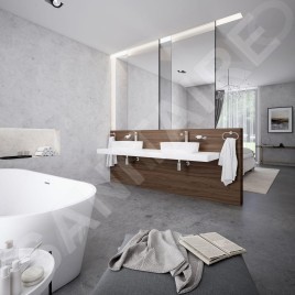 Ravak Solo - Lavabo sur plan, 580x400 mm, sans trop-plein, blanc XJX01358000