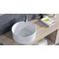 Jika Cubito Pure - Vasque à poser, diamètre 40 cm, sans trop-plein, Jika perla, blanc H8184201001121 Jika Cubito Pure - Vasque à poser, diamètre 40 cm, sans trop-plein, Jika perla, blanc H8184201001121