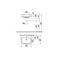 Jika Lyra plus - Lavabo 550x450 mm, avec trop-plein, avec trou pour robinetterie, blanc H8103810001041 Jika Lyra plus - Lavabo 550x450 mm, avec trop-plein, avec trou pour robinetterie, blanc H8103810001041