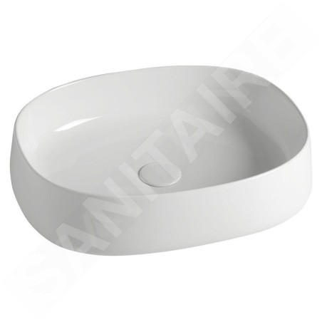 Sapho Jumper - Vasque 500x400 mm, sans trou pour robinet, sans trop-plein, blanc WH071