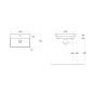 Sapho Thalie - Meuble-lavabo 550x370 mm, avec un trou pour robinet, blanc TH11055 Sapho Thalie - Meuble-lavabo 550x370 mm, avec un trou pour robinet, blanc TH11055