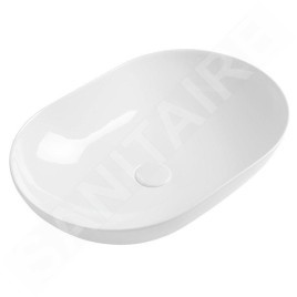 Sapho Lavabos - Lavabo Belisong 600x150x400 mm, sans trop-plein, blanc WH080
