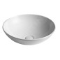 Sapho Lavabos - Lavabo Dimp, diamètre 460 mm, sans trou pour robinet, blanc WH060 Sapho Lavabos - Lavabo Dimp, diamètre 460 mm, sans trou pour robinet, blanc WH060