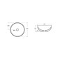 Sapho Lavabos - Lavabo Dimp, diamètre 460 mm, sans trou pour robinet, blanc WH060 Sapho Lavabos - Lavabo Dimp, diamètre 460 mm, sans trou pour robinet, blanc WH060