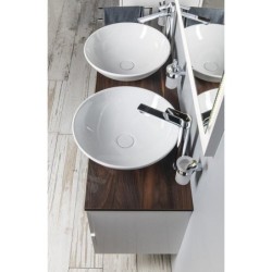 Sapho Lavabos - Lavabo Dimp, diamètre 460 mm, sans trou pour robinet, blanc WH060