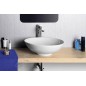 Sapho Lavabos - Lavabo Dimp, diamètre 460 mm, sans trou pour robinet, blanc WH060 Sapho Lavabos - Lavabo Dimp, diamètre 460 mm, sans trou pour robinet, blanc WH060