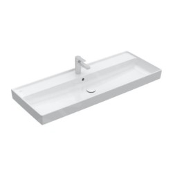Villeroy & Boch Collaro - Meuble lavabo 1200x470 mm, avec trop-plein, trou de robinetterie, CeramicPlus, blanc alpin 4A33C5R1