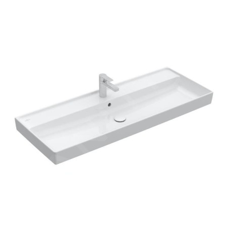 Villeroy & Boch Collaro - Meuble lavabo 1200x470 mm, avec trop-plein, trou de robinetterie, CeramicPlus, blanc alpin 4A33C5R1