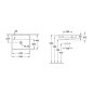 Villeroy & Boch Collaro - Lavabo 550x440 mm, sans trop-plein, sans trou de robinetterie, CeramicPlus, Stone White 4A3358RW