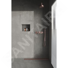 I-Drain Liquid - Grille pour bac à douche Liquid, longueur 80 cm, cuivre EDRO.K.0800