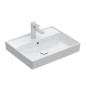 Villeroy & Boch Collaro - Lavabo 550x440 mm, avec trop-plein, trou de robinetterie, CeramicPlus, Stone White 4A3355RW Villeroy & Boch Collaro - Lavabo 550x440 mm, avec trop-plein, trou de robinetterie, CeramicPlus, Stone White 4A3355RW