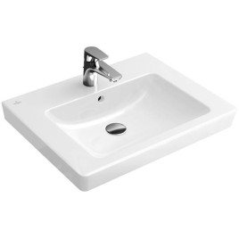 Villeroy & Boch Subway 2.0 - Lavabo 650x470 mm, avec trop-plein, trou de robinetterie, blanc alpin 7113KG01