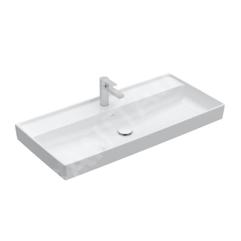 Villeroy & Boch Collaro - Meuble lavabo 1000x470 mm, sans trop-plein, trou de robinetterie, CeramicPlus, blanc alpin 4A33A2R1 Villeroy & Boch Collaro - Meuble lavabo 1000x470 mm, sans trop-plein, trou de robinetterie, CeramicPlus, blanc alpin 4A33A2R1