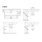 Villeroy & Boch Avento - Meuble lavabo 1000x470 mm, avec trop-plein, trou de robinetterie, blanc alpin 4156A501 Villeroy & Boch Avento - Meuble lavabo 1000x470 mm, avec trop-plein, trou de robinetterie, blanc alpin 4156A501