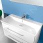 Villeroy & Boch Avento - Meuble lavabo 1000x470 mm, avec trop-plein, trou de robinetterie, blanc alpin 4156A501 Villeroy & Boch Avento - Meuble lavabo 1000x470 mm, avec trop-plein, trou de robinetterie, blanc alpin 4156A501