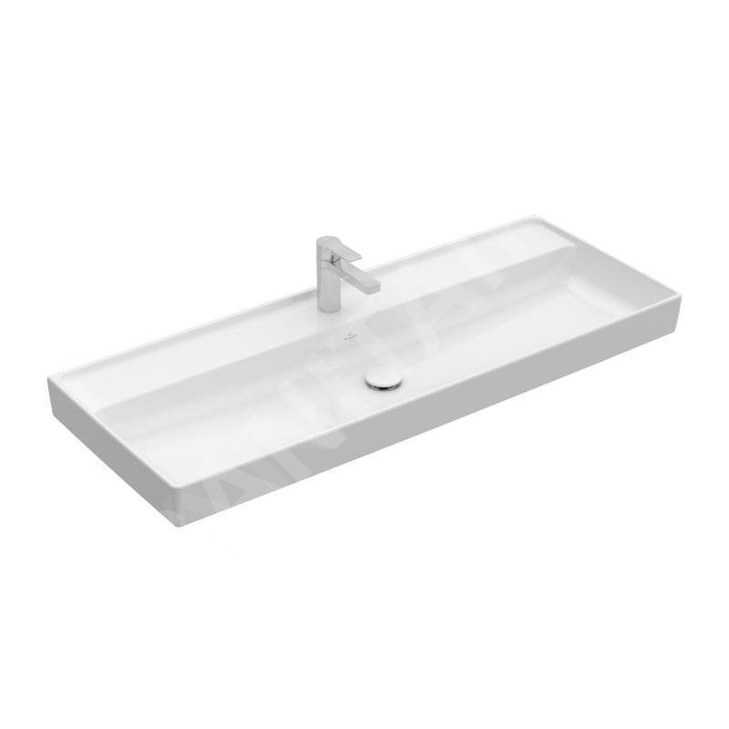 Villeroy & Boch Collaro - Meuble lavabo 1200x470 mm, sans trop-plein, trou de robinetterie, blanc alpin 4A33C201 Villeroy & Boch Collaro - Meuble lavabo 1200x470 mm, sans trop-plein, trou de robinetterie, blanc alpin 4A33C201