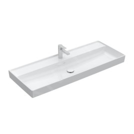 Villeroy & Boch Collaro - Meuble lavabo 1200x470 mm, sans trop-plein, trou de robinetterie, CeramicPlus, blanc alpin 4A33C2R1