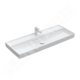 Villeroy & Boch Collaro - Meuble lavabo 1200x470 mm, sans trop-plein, trou de robinetterie, CeramicPlus, Stone White 4A33C2RW