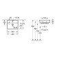 Villeroy & Boch Collaro - Lave-mains 450x370 mm, sans trop-plein, un trou de robinetterie, CeramicPlus, Star White 433446RW
