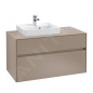 Villeroy & Boch Collaro - Meuble lave-mains 500x400 mm, avec trop-plein, un trou de robinetterie, CeramicPlus, blanc alpin