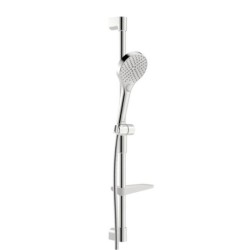 Hansa Viva - Set de pommeau de douche, barre et flexible, 3 jets, chrome 44160210