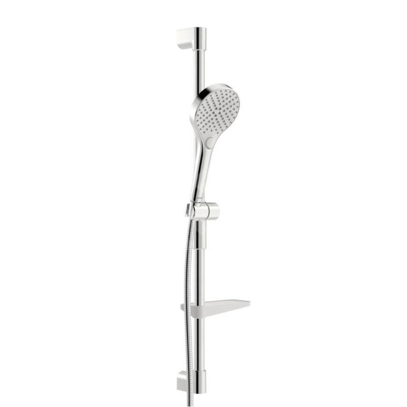 Hansa Viva - Set de pommeau de douche, barre et flexible, 3 jets, chrome 44160210