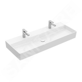 Villeroy & Boch Memento 2.0 - Meuble double vasque 1200x470 mm, sans trop-plein, 2 trous de robinetterie, blanc alpin 4A22CG01